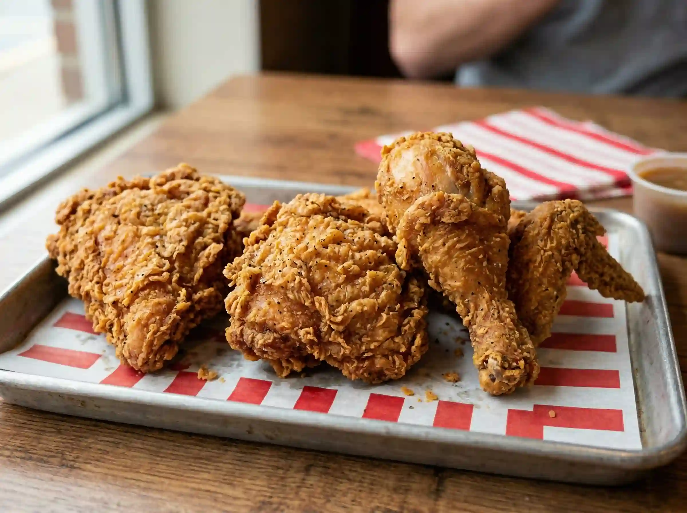 KFC signature dishes 3-Piece Extra Crispy Meal (810 calories)
Famous Bowl (720 calories)
Zinger Burger (500 calories)